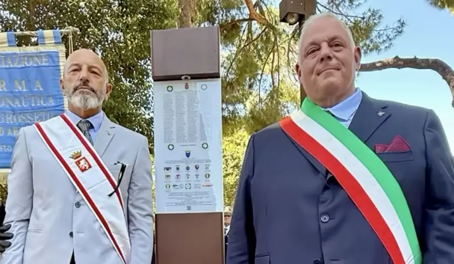 Grosseto, inaugurata la nuova stele ai caduti della Grande Guerra al Parco della Rimembranza